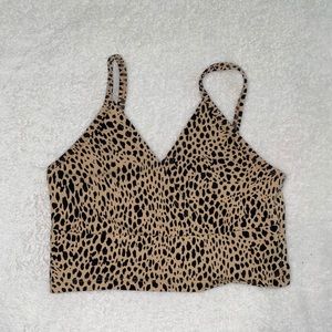 Leopard print Cropped Tank